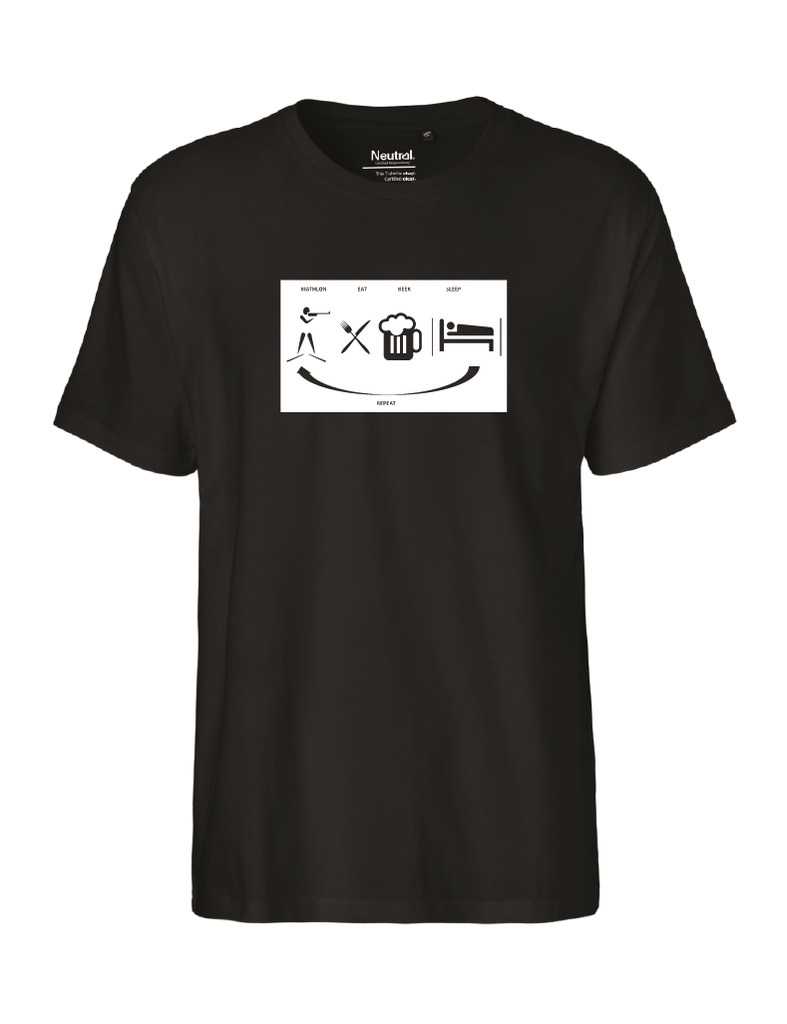 Ski Tee: Biathlon – Eat – Beer – Sleep – Repeat