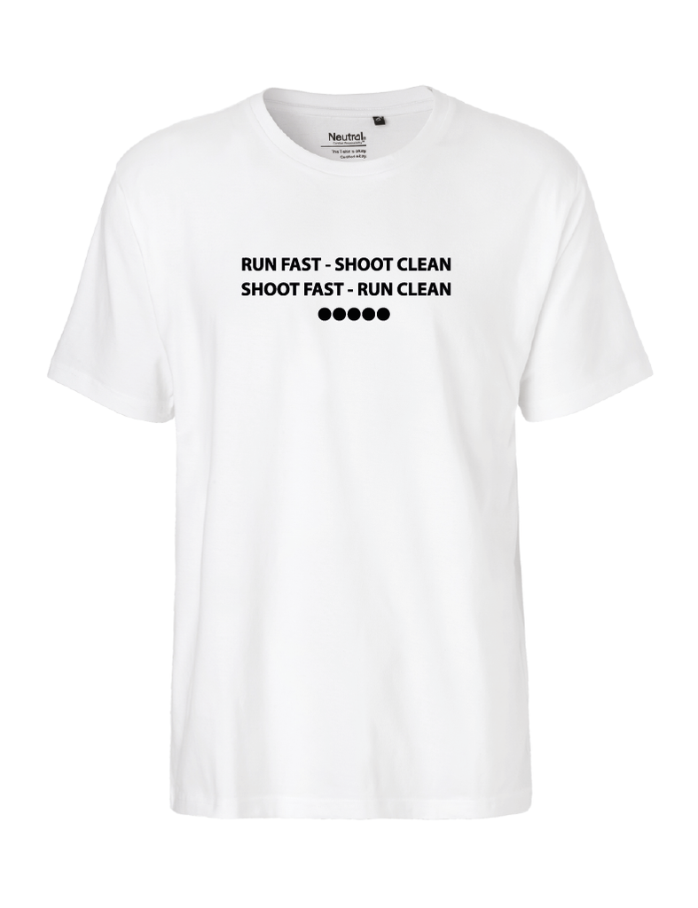 Ski Tee: Run Fast - Shoot Clean